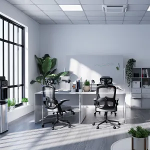 Ergonomická kancelárska stolička Diablo V-Light, sivá