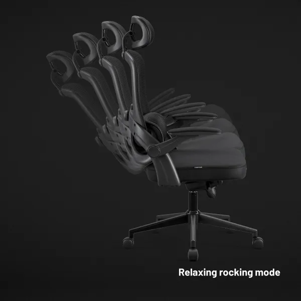 Ergonomická kancelárska stolička Diablo V-Light, čierna