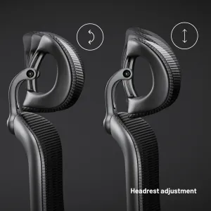 Ergonomická kancelárska stolička Diablo V-Light, čierna