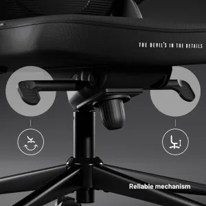Ergonomická kancelárska stolička Diablo V-Light, čierna