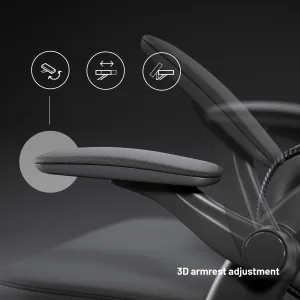 Ergonomická kancelárska stolička Diablo V-Light, čierna