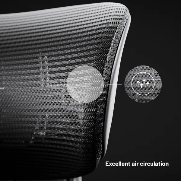 Ergonomická kancelárska stolička Diablo V-Light, čierna