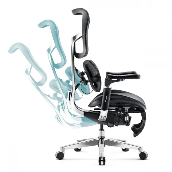 Ergonomické kancelárske kreslo V-Kinetic, čierne