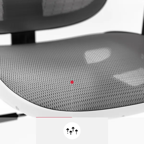 Kancelárska ergonomická stolička Diablo V-Basic, bielo-šedá
