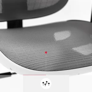 Kancelárska ergonomická stolička Diablo V-Basic, bielo-šedá