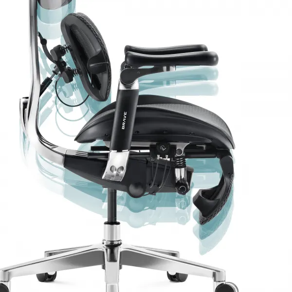 Ergonomické kancelárske kreslo V-Kinetic, čierne