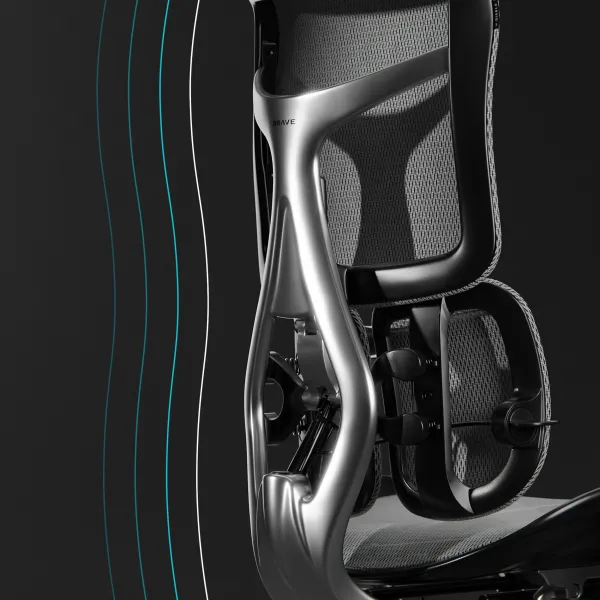 Ergonomické kancelárske kreslo V-Kinetic, čierne