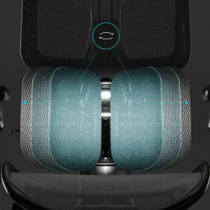 Ergonomické kancelárske kreslo V-Kinetic, čierne