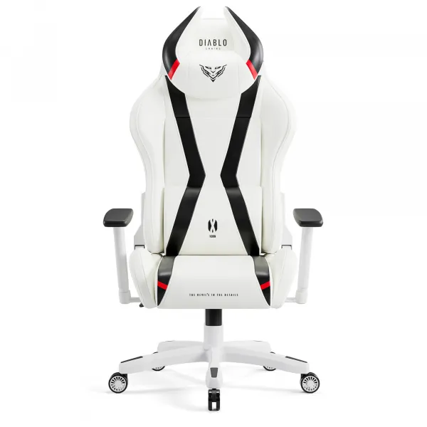Otočné kreslo King Diablo X-Horn 2.0 biely/čierna