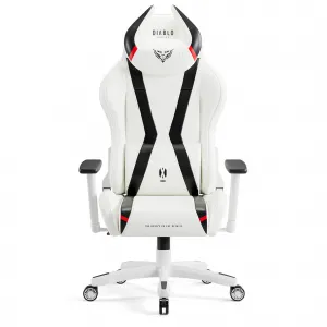Otočné kreslo King Diablo X-Horn 2.0 biely/čierna
