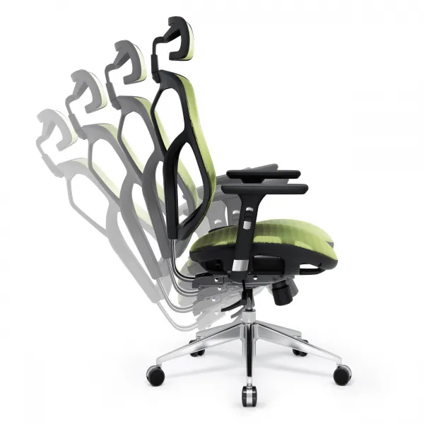 Ergonomické kreslo Diablo V-Basic, čierno-zelené