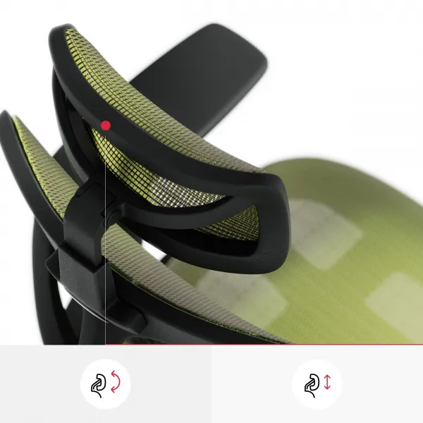 Ergonomické kreslo Diablo V-Basic, čierno-zelené