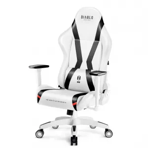 Otočné kreslo King Diablo X-Horn 2.0 biely/čierna