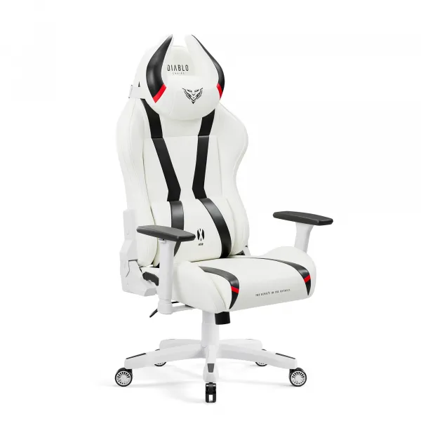 Otočné kreslo Normal Diablo X-Horn 2.0 biely/čierna