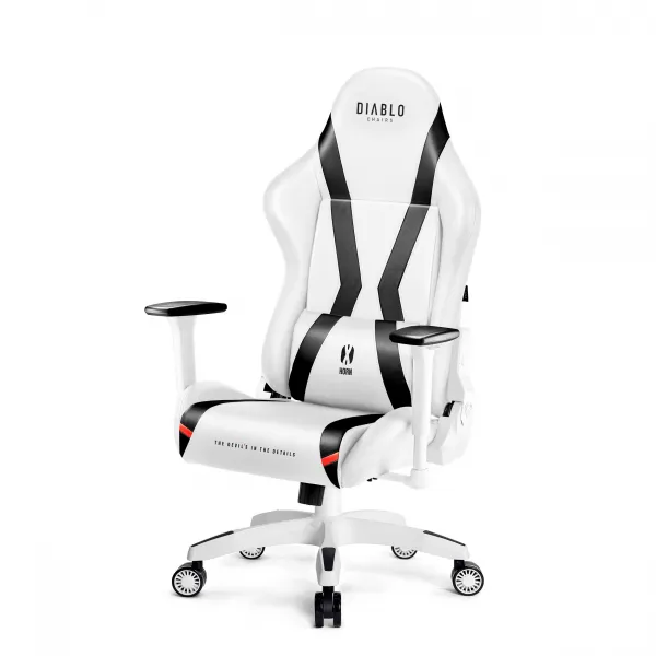 Otočné kreslo Normal Diablo X-Horn 2.0 biely/čierna
