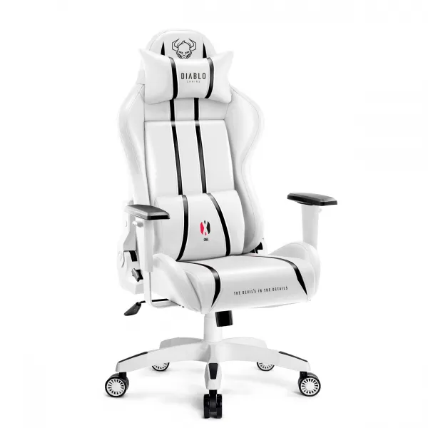 Otočné kreslo King Diablo X-One 2.0 biely/čierna