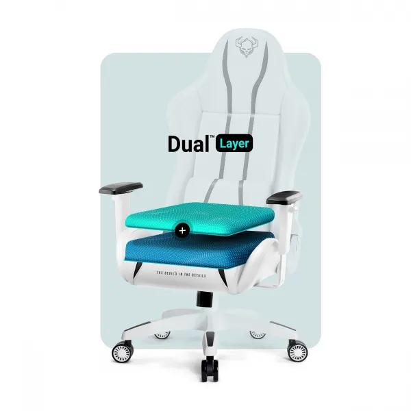 Otočné kreslo Normal Diablo X-One 2.0 biely/čierna