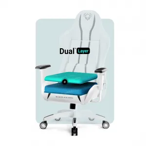 Otočné kreslo Normal Diablo X-One 2.0 biely/čierna