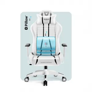Otočné kreslo Normal Diablo X-One 2.0 biely/čierna