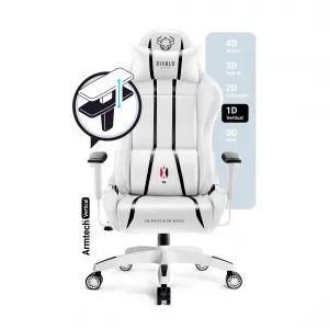 Otočné kreslo Normal Diablo X-One 2.0 biely/čierna