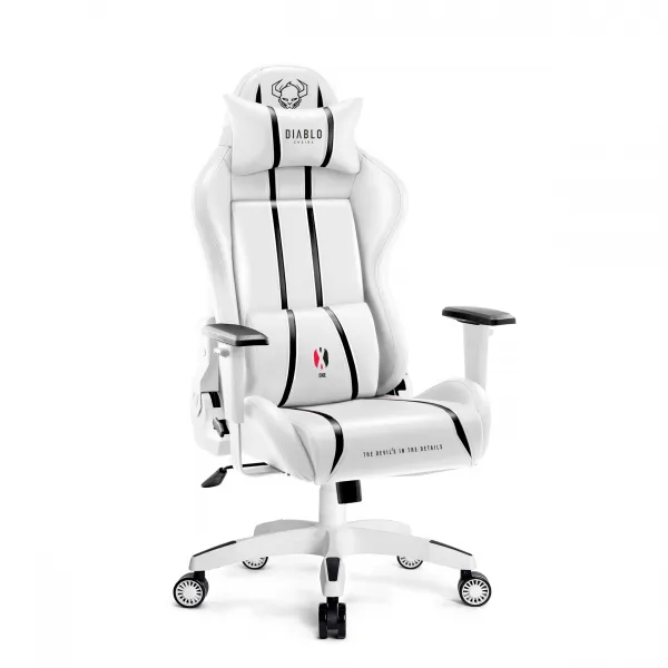 Otočné kreslo Normal Diablo X-One 2.0 biely/čierna