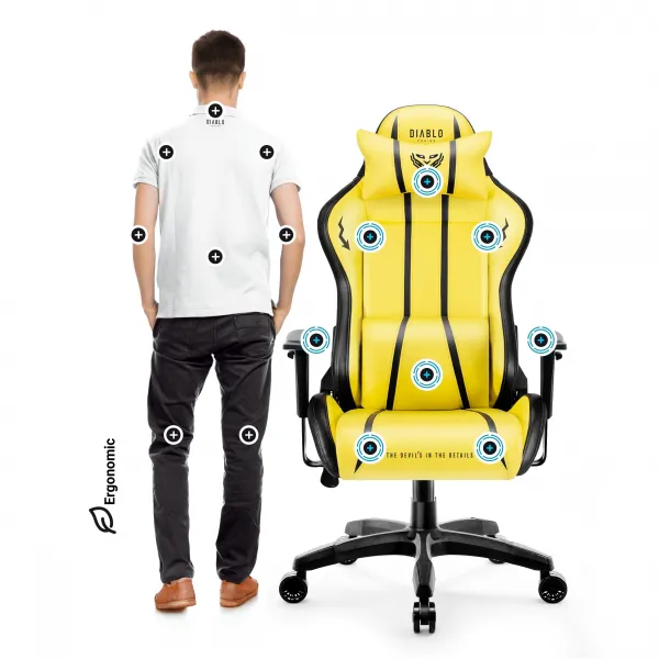 Otočné kreslo Normal Diablo X-One 2.0  electric yellow