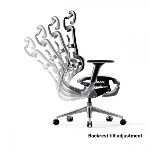Ergonomické kreslo Diablo V-Master, čierno-biele