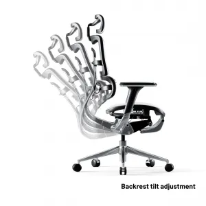 Ergonomické kreslo Diablo V-Master, čierno-biele