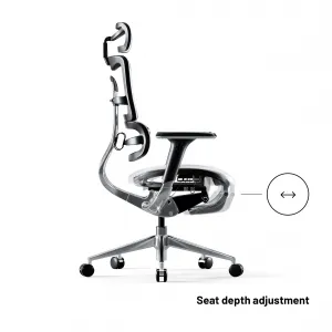 Ergonomické kreslo Diablo V-Master, čierno-biele