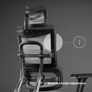 Ergonomické kreslo Diablo V-Master, čierno-biele