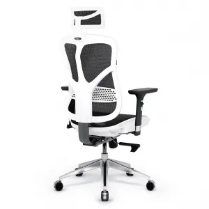 Kancelárska ergonomická stolička Diablo V-Basic, bielo-čierna