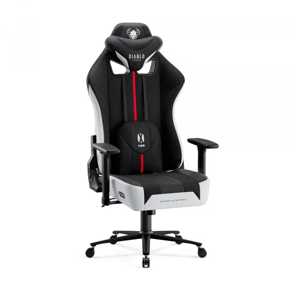 Otočné kreslo Normal Diablo X-Player 2.0 biely/čierna