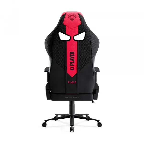 Látkové herné kreslo Diablo X-Player 2.0 Normal Size, karmínovo-antracitové