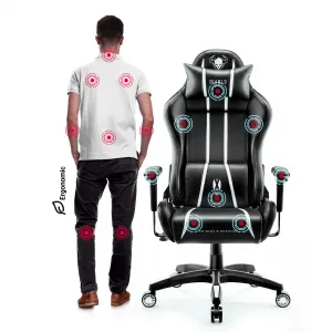 Otočné kreslo Normal Diablo X-One 2.0 čierna/biely