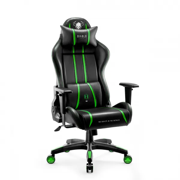 Otočné kreslo Normal Diablo X-One 2.0 čierna/zelená
