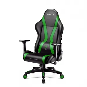 Otočné kreslo Normal Diablo X-Horn 2.0 čierna/zelená