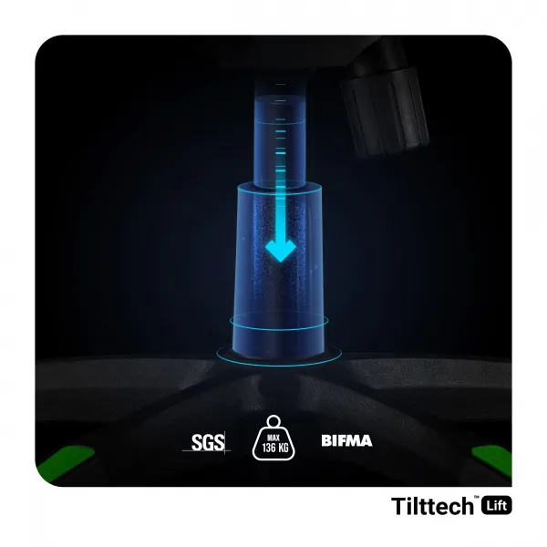 Otočné kreslo Normal Diablo X-One 2.0 čierna/zelená