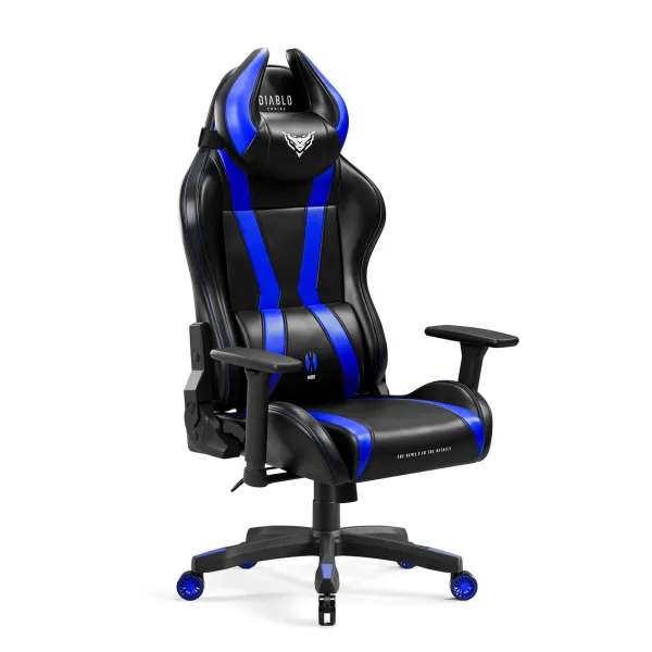 Otočné kreslo Normal Diablo X-Horn 2.0 čierna/modrá