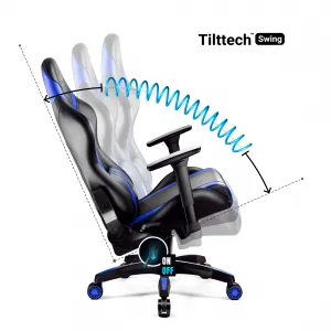 Otočné kreslo Normal Diablo X-Horn 2.0 čierna/modrá