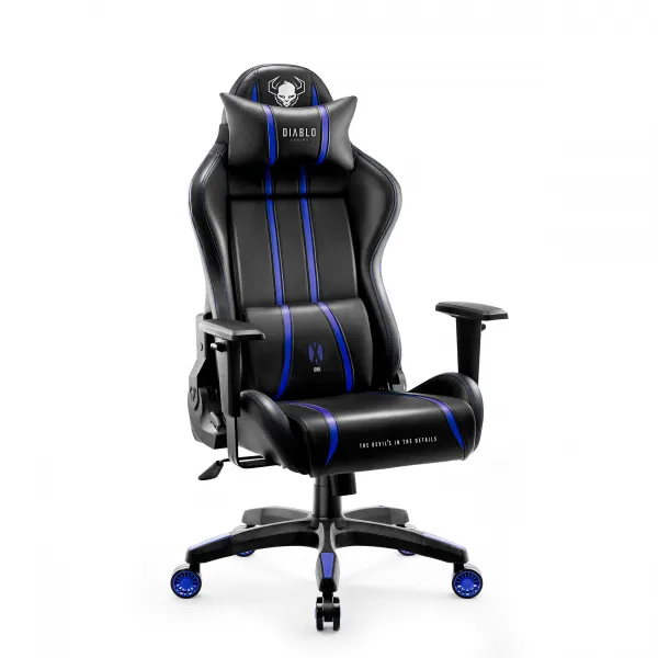 Otočné kreslo Normal Diablo X-One 2.0 čierna/modrá