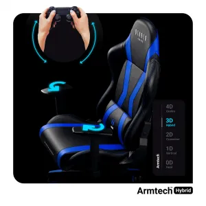 Otočné kreslo Normal Diablo X-Horn 2.0 čierna/modrá