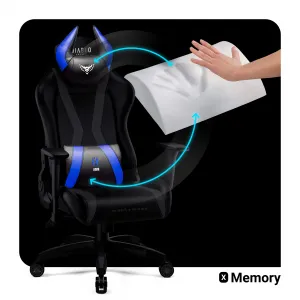 Otočné kreslo Normal Diablo X-Horn 2.0 čierna/modrá