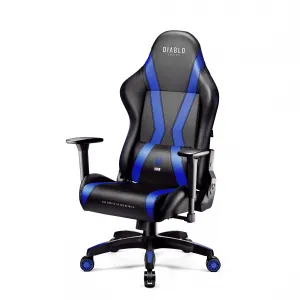 Otočné kreslo Normal Diablo X-Horn 2.0 čierna/modrá