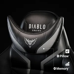 Otočné kreslo King Diablo X-Ray 2.0 čierna/šedá