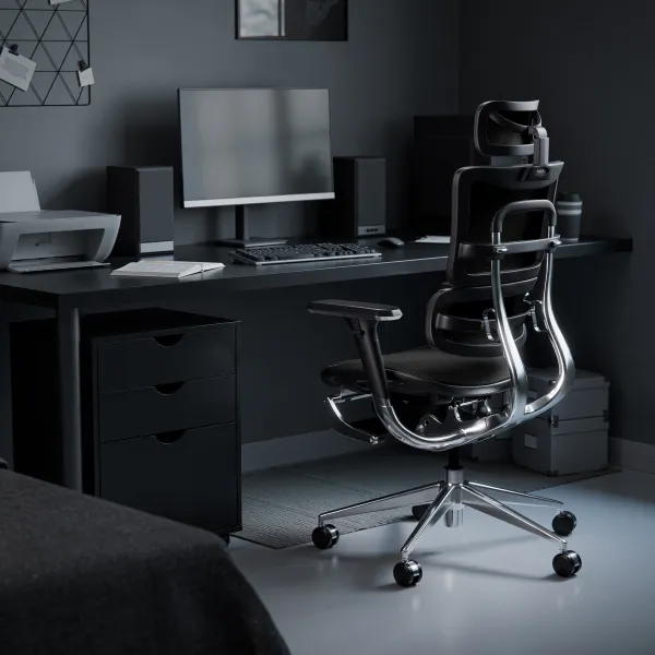 Kancelárska ergonomická stolička Diablo V-Master, čierna