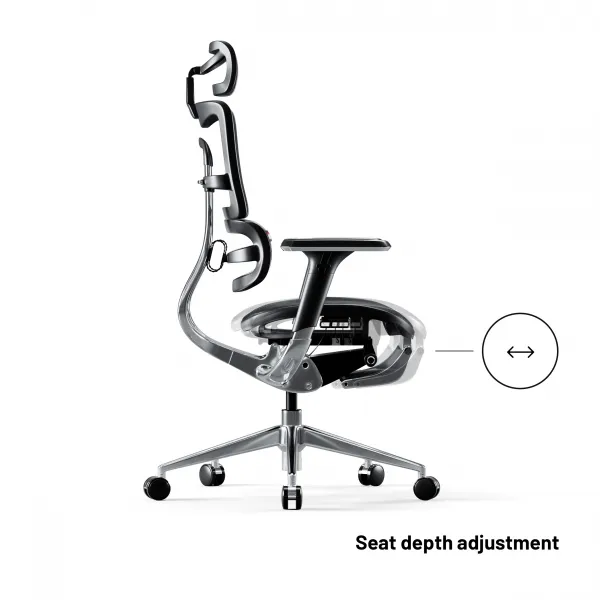 Kancelárska ergonomická stolička Diablo V-Master, čierna