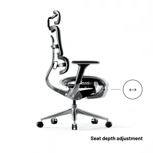 Kancelárska ergonomická stolička Diablo V-Master, čierna