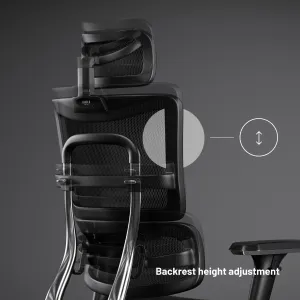 Kancelárska ergonomická stolička Diablo V-Master, čierna