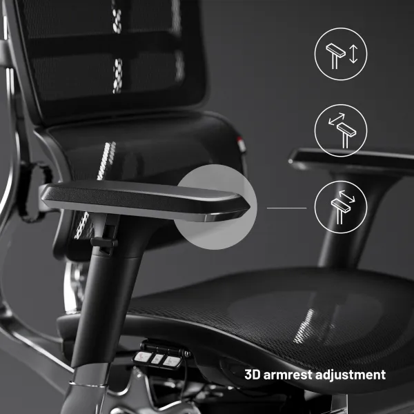 Kancelárska ergonomická stolička Diablo V-Master, čierna