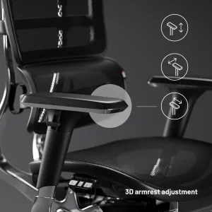 Kancelárska ergonomická stolička Diablo V-Master, čierna